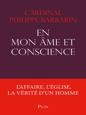 cover image of En mon âme et conscience